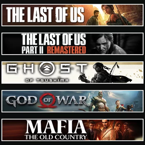  TLOU1 +2 +Tsushima +GOW +Mafia